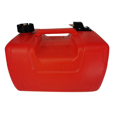 Red Portable Boat Fuel Tank 12L 3 Gallon Marine Fueling Tank Replacement For Outboard Motor with HDPE Construction