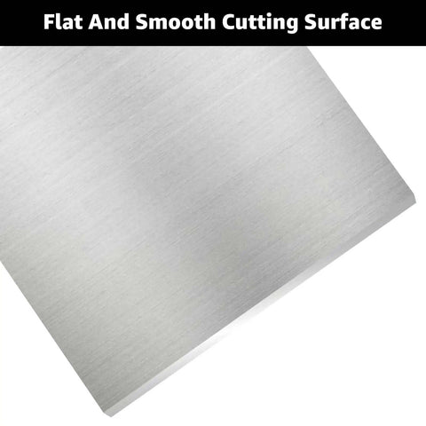 Close-up of a Rugged 6061 Aluminum Alloy Sheet Plate 11.8 By 11.8 Inch Flat Plate Half Inch Thick With Protective Film for industrial use.