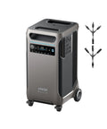 SOLIX F3800 Portable Power Station A True Powerhouse With 3840Wh LiFePO4 Battery And Ultra High 6000W AC Output unit on wheels