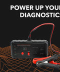 12V Automotive Relay Tester Kit With Battery And Alternator Check, Tests 4 And 5 Pin Relays displayed with cables and clamps