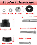 Dimensions of CNC Billet Aluminum Body Mount Bushings Kit For Camaro Nova Chevy II 1968 1981 Eliminate Chassis Flex