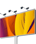 Solar Billboard Light For Business Signs Aluminum Outdoor Sign Lighting With 60 LED Super Bright Illumination 12W Solar Panel 12000mAh