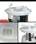 Rock Solid Electric Fuel Pump Module Assembly For Subaru Legacy 2005 2.5L H4 with fuel sending unit viewed from top with detail.