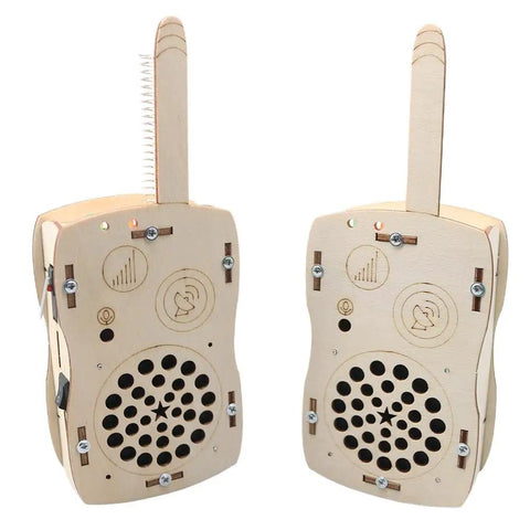 DIY Walkie Talkie Kit For Kids And Teens Hands On Electronics STEM Project To Build Real Radios Learn Circuits Indoor Outdoor Fun