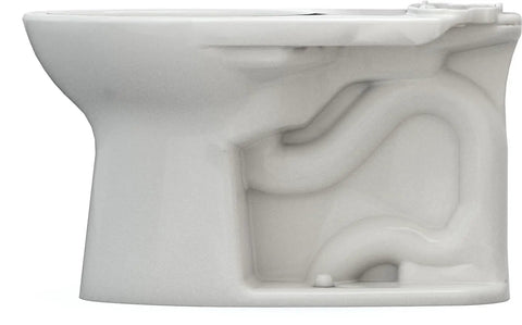 Side view of Elongated Drake Toilet With Tornado Flush For Powerful Cleaning CEFIONTECT Glaze Reduces Sticking And Stains Bone Ceramic Toilet Bowl
