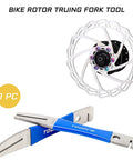 Bike Disc Rotor Truing Fork Tool Wrench for MTB Mountain and Road Bicycles with heat-treated steel and dual slot depths
