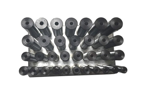 33 Piece Center Transfer Punches Set With Stand For Machinists Tools Dope Quality Heat Treated Tool Steel Black Oxide Finish