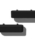 Badass Weatherproof Railing Planter Box With Secure Mounting Bracket, black plastic design, suitable for outdoor decks and balconies.