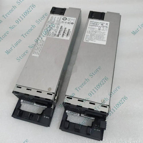 Hot Swappable Rack Ready Power Supply Module Replacement Card For C3KX Switch PWR 350WAC PA-1351-1A-LF High Efficiency Durable Plug And Play For Seamless Network Power And Easy Hot Swap Maintenance, two silver metal modules