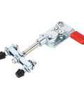 Quick Release Push Pull Toggle Clamp Beefy 40kg Capacity Stainless Steel Heavy Duty Industrial Grade Fastener For Welding Jig Fixture CNC Machine Automotive Applications With Comfortable Grip Handle And Rock Solid Hold, red handle