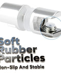 5 Pack Glass Clamps For 5 To 10mm Thick Glass Durable Rustproof Bidirectional Mounts showing non-slip soft rubber particles detail