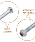 Recliner Chair Hardware Kit One Pair Metal Screws Bolts Nuts for Furniture Repair Replacement for Folding Sofa Ceramic Material