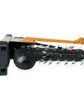 Field Trencher Skid Steer Attachment For Farms And Landscapes With 48 Inch Trench Depth And 8 Inch Cutting Width 15 To 25 GPM At 3000 PSI Hydraulic Flow Heavy Duty Build For Agriculture Gardening And Municipal Projects US Stock