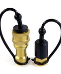 Quarter Inch NPT Quick Disconnect Hydraulic Coupler With Brass Body And Stainless Steel Valve Built To Last Heavy Duty Dust Caps ISO 7241 B Interchangeable With ISO 7241 B Series Couplings Double O Rings For Carpet Cleaning Wands And Truck Mounts.