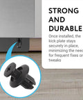 Dishwasher Kick Plate Clips Black D Shape One Size Universal Fit No Fuss Easy Install Fits Kenmore KitchenAid Whirlpool Dishwashers