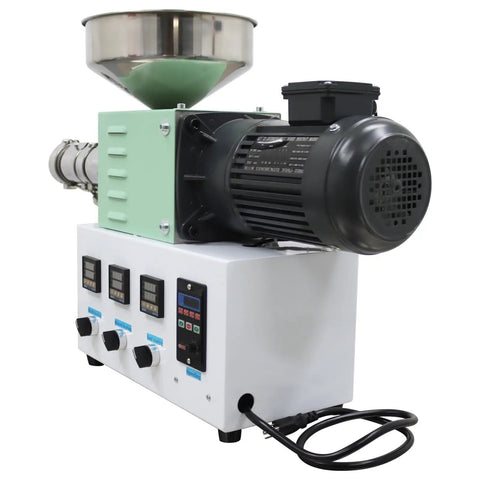 Heavy Duty Desktop Single Screw Plastic Extruder For Custom 3D Filament PEEK ABS PLA PETG TPU Material kickass processing machine, 110V.