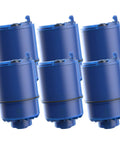 Faucet Filter Replacement Pack For PUR Plus Water Filters RF-9999, NSF 42 Certified, 6 Count, blue cylindrical design