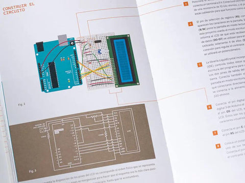 Diagram showing Arduino connections and LCD setup from Super Nifty Beginner Friendly Electronics Learning Bundle With Twelve Rad Diy Circuit Builds.