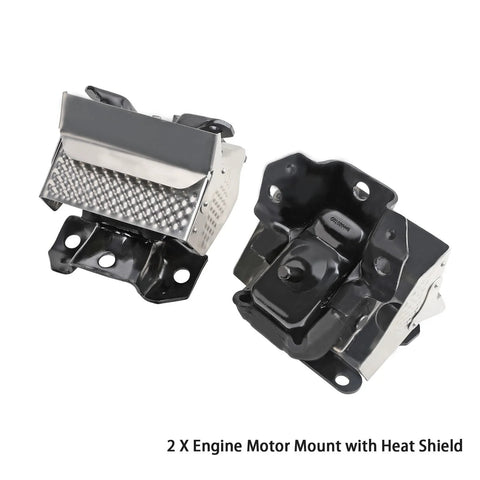 Engine Mount Set Two Piece With Heat Shield For 2007 Through 2014 GM Trucks And SUVs Right And Left Replacement A5365HY