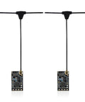 Two Pack 2.4GHz ELRS Nano Receiver With 55mm T Antenna For ELRS FPV Remote Controllers Ideal For FPV Drones Tiny Whoops