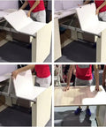 Rock Solid Full Extension Table Slide, Heavy Duty Aluminum Drawer Rail With Butter Smooth Silent Rollers, Anti Rust Cabinet Guide Track, Linked Hardware For Kitchen Upgrades And Furniture Mods in action, showcasing table extension process.