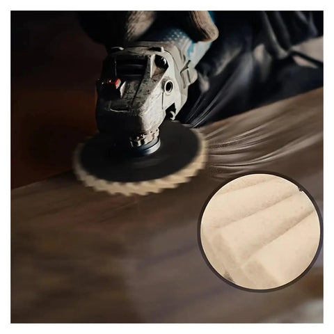 Heavy Duty Felt Polishing Wheel For Angle Grinder Sanding Buffing Disc Fits 45 Inch Tool polishing wood surface.