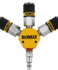 3 Way Air Manifold With Plug And Universal Coupler Kit For Pneumatic Tools No More Swapping Hoses Runs Up To Three Tools At Once