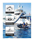 No Sweat Setup Heavy Duty Canvas Twist Lock Fasteners Turn Button Eyelet Studs with illustrations on a boat scene.