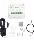 Components of the WiFi Door Controller With Voice Control Remote Kit Real Time Monitoring App For Home Store Warehouse 100-240V 2.4GHz WiFi Only