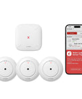 Smart WiFi Water Leak Alarm System With Three Detectors And Base Station Real Time Heads Up Phone Alerts 1700 Ft Transmission Range For Kitchen