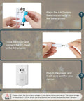 Step-by-step instructions using AC Power Adapter For Two AA Batteries To Run LED Lights And Decor White 1.8m Cable Wall Power Solution