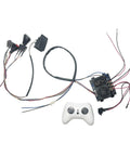 12V Harness Conversion Kit For Kids Ride On Toys DIY Upgrade Set with wiring, 40A controller, and remote box on white background