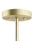 Matte Gold Five Light Adjustable Chandelier Pendant With Clear Glass Shades Dope Modern Ceiling Lighting Fixture mounting base