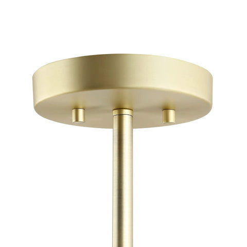 Matte Gold Five Light Adjustable Chandelier Pendant With Clear Glass Shades Dope Modern Ceiling Lighting Fixture mounting base