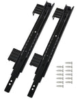 Bad Ass 3 Fold Telescopic Keyboard Drawer Glide Under Desk Sliding Tray With Smooth Quiet Operation Built From Cold Rolled Steel Is Rust Resistant And Holds Up Against Daily Grinds Perfect Setup For Gamers Who Want Solid Performance All Day. black steel drawer slides with screws