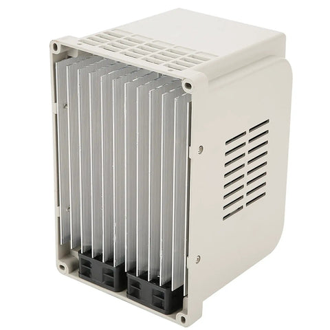 Side view of Industrial 220V 4kW Inverter For Spindle Motor Speed Control Converts Single Phase To 3 Phase Adjustable Frequency Drive