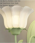 Flower Shaped Wall Sconce With Milk White Glass Lampshade Modern Living Room Lighting Fixture Mounted Wall Light 30x54 cm