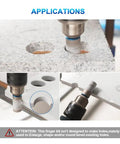 Applications of Diamond Finger Milling Bit 1 Inch For Porcelain Ceramic Granite And Marble Dry Core Drill Bit With Hex Shank