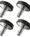 Straighten Out Your Stance With These Heavy Duty 4 Pack 35Mm Shaft Screw Lift Feet Pads showing four adjustable pads with steel bases.