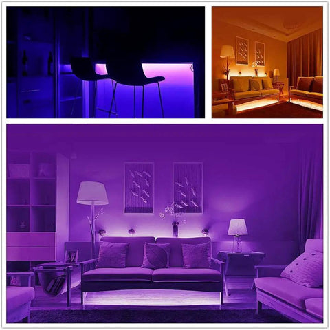 Battery Powered LED Strip Lights Kit With Remote, 6.56 Feet Long, Cuttable And Easy To Install, 2 Pack, DIY Indoor Decor Vibe