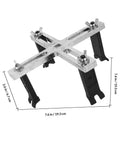 Adjustable Fuel Tank Lid Removal Tool With 4 Claw Design In Chrome Vanadium Steel For Quick Gas Cap Removal And Easy Gas Tank Access Aimed At Automotive Pros, 7.6 in