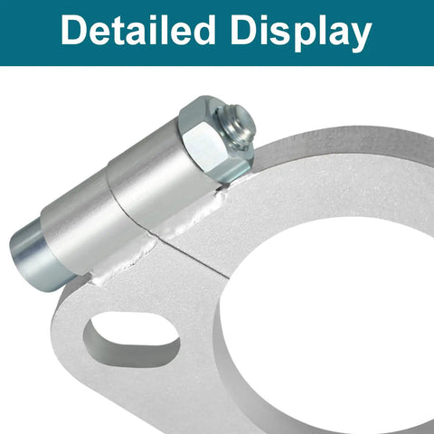 Detailed view of Straight Shot Exhaust Flange Repair Kit For 2.5 Inch Muffler Pipes showcasing galvanized carbon steel design.
