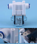DC 12V Solenoid Valve Normally Closed For Water Purifier And Filter Systems with copper coil and plastic body.