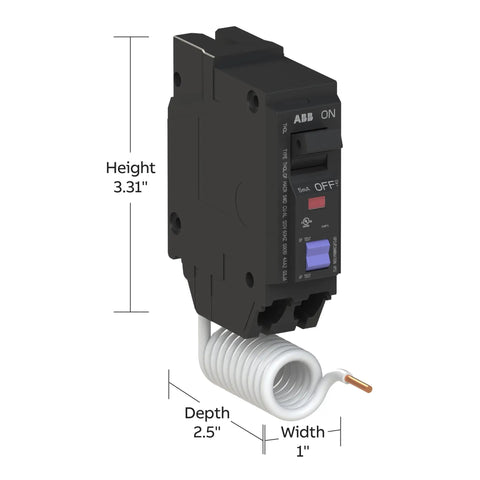 Dual Function Circuit Breaker With Ground Fault And Arc Fault Protection For Home Electrical Panels 15 Amp Single Pole 120 240 Volt 10 KAIC