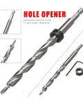 Hex Shank Twisted Step Drill Bits Set For Pocket Hole Jig And Woodworking Power Tools End Milling Side Milling And Finishing Drill Bits With Handy Wrench Tool For Pro Grade Projects, 9.5mm hex handle