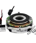 Heavy Duty Electromagnetic Brake Assembly Featuring Boss Level Dc Solenoid Release And Rock Solid Torque Management For Industrial Motors And Precision Automation Drive Trains, with wiring and accessories.