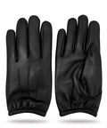 Kevlar Lined Goatskin Duty Gloves For Heavy Duty Work, Puncture Resistant Hand Protection, Industrial Grade Leather Gloves For Sharp Objects, Large Size, Tough As Nails Workwear For Construction And Manufacturing. black goatskin gloves, pair, elastic cuff