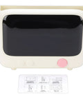 Sleek Router Storage Box With Advanced Cable Management System And Tech Gear Organizer in Milk White, 11.02 x 3.74 inches.