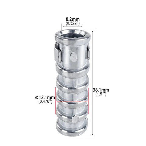 Heavy Duty Lag Shield Anchors For Concrete Walls And Masonry Featuring Rust Proof Zinc Build That Locks Tight Under Vibration While Quarter Inch Size Drops In Smooth And Delivers Serious Grip For Tough Drywall Framing Or Quick Shelf Repairs Around The