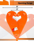Vertical orange beam clamp, 2-ton capacity, 3-9 in opening, front view
